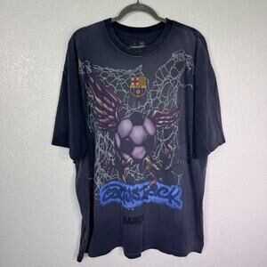 Cactus Jack Travis Scott FC Barcelona Shirt Mens XXL Soccer Barca Tee TShirt 2XL